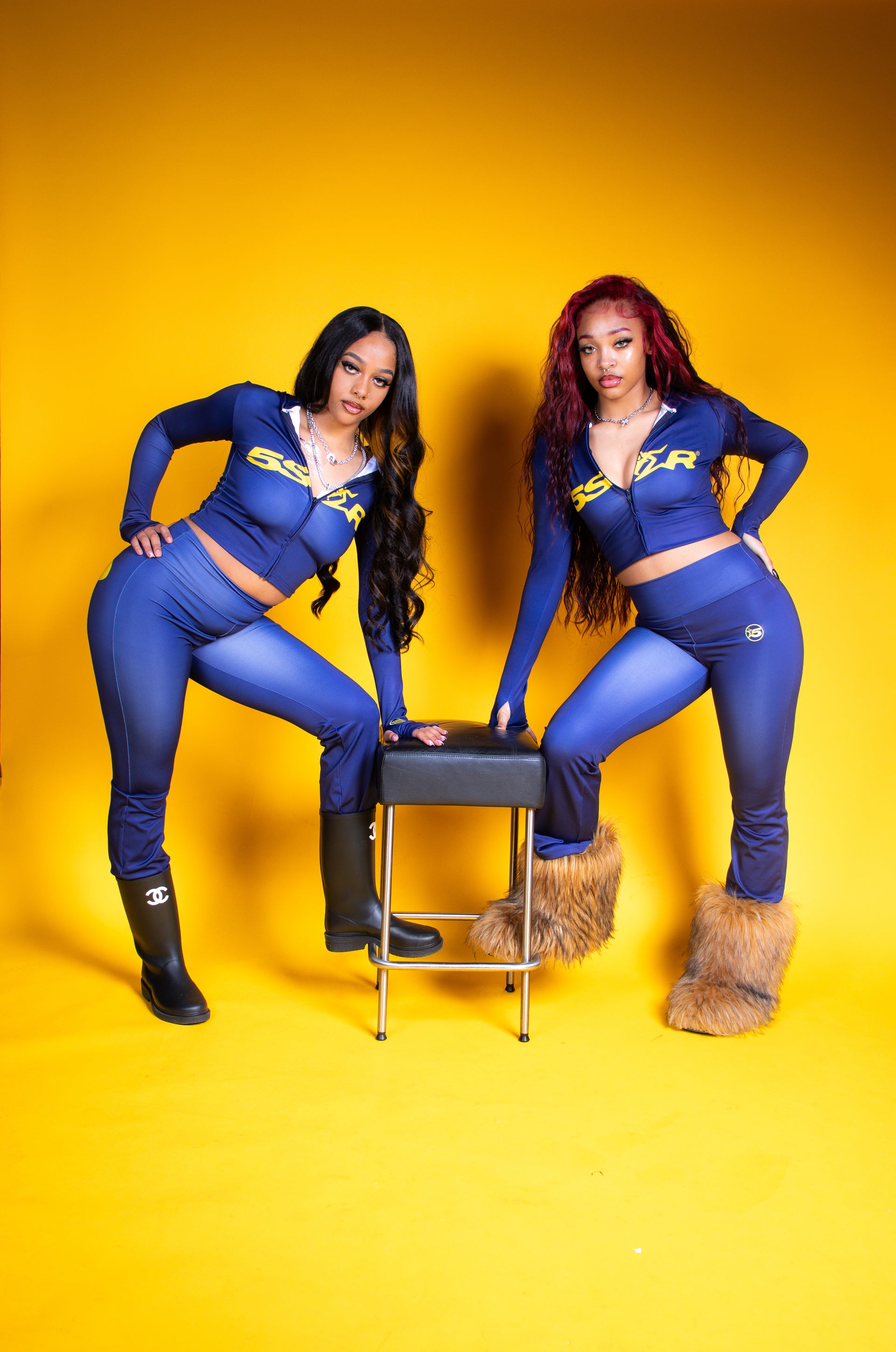 5STAR BODYCURVE HOODIE NAVY BLUE